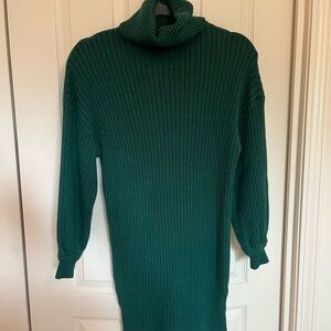 Emerald Green Turtleneck Sweater